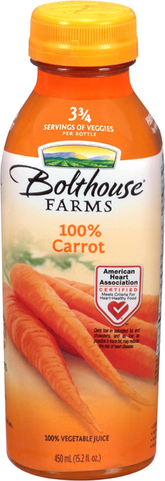 Bolthouse Farms 100% Carrot Juice, 450 ml