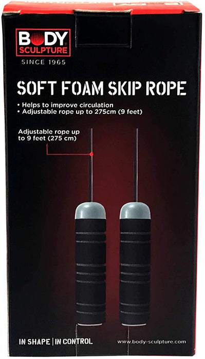 Body Sculpture Soft Foam Skip Rope, 9 Feet, 1 pc