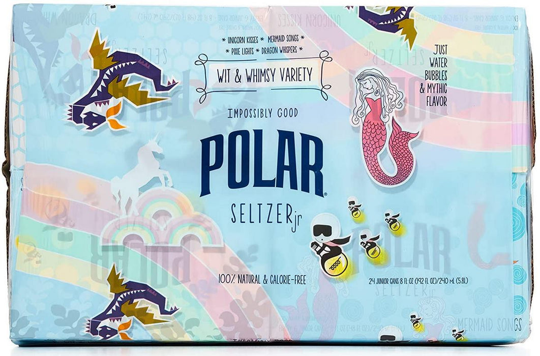 Polar Seltzer Jr. Variety Pack, 24 x 240 ml