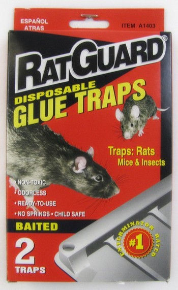 RatGuard Disposable Glue Traps, 2 ct