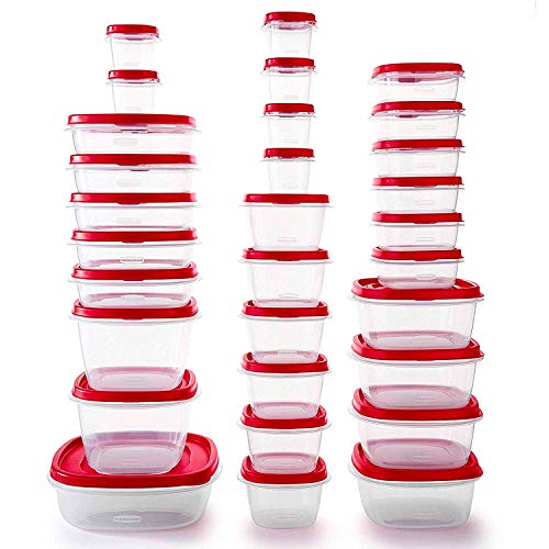 Rubbermaid 56 piece Food Storage Containers Set Easy Find Lids