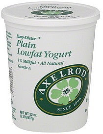 Axelrod Plain Low-Fat Yogurt, All Natural, 32 oz