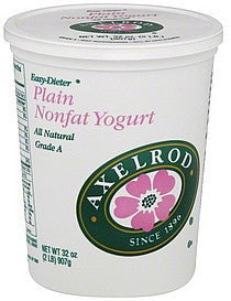 Axelrod Plain Non-Fat Yogurt, All Natural, 32 oz