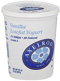 Axelrod Vanilla Low-Fat Yogurt, 32 oz