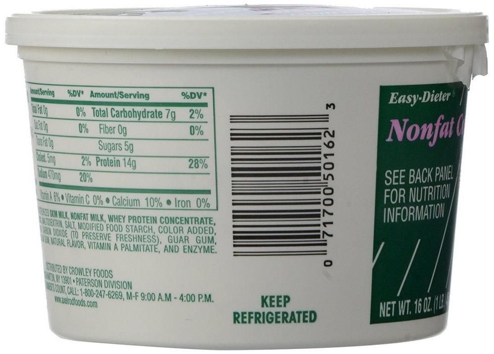 Axelrod Nonfat Plain Cottage Cheese, 16 oz