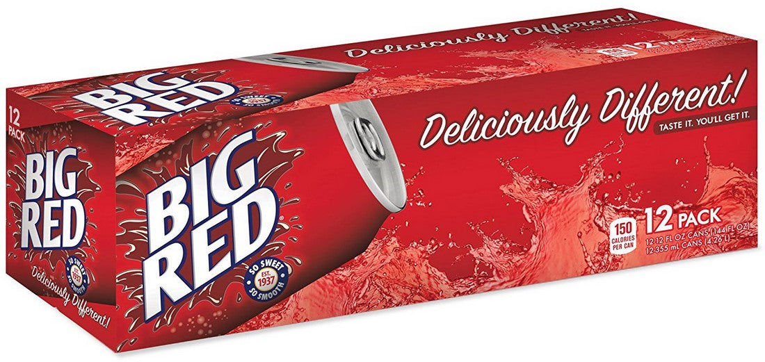 Big Red Soda Cans, Value Pack, 12 x 12 oz