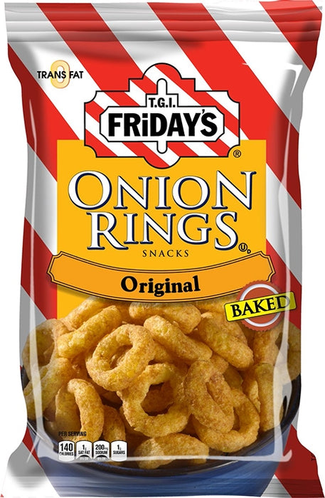 TGI Friday's Onion Rings Snacks, Original, 80 gr