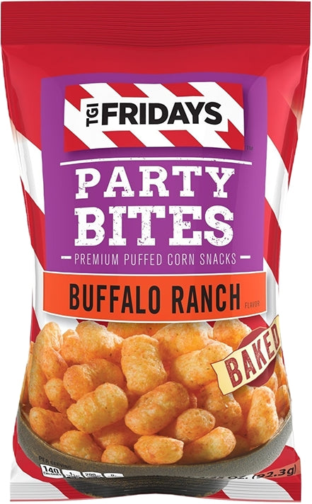 TGI Friday's Party Bites Corn Snacks, Buffalo Ranch, 92 gr