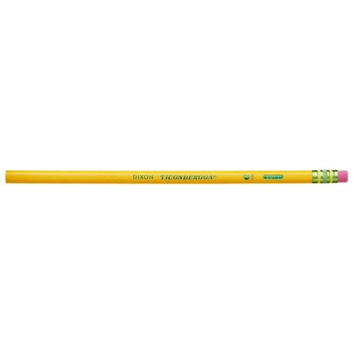 Ticonderoga Wood-Cased Pencils, #2 Soft With Eraser, 72 ct