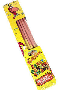 Alberts Flintstones Candy Powder Straws, 48 ct