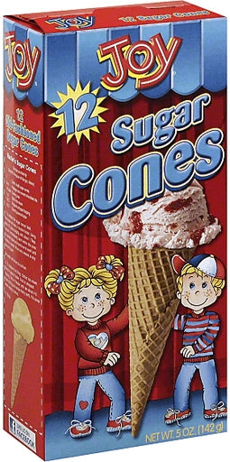 Joy Sugar Cones, 12 ct