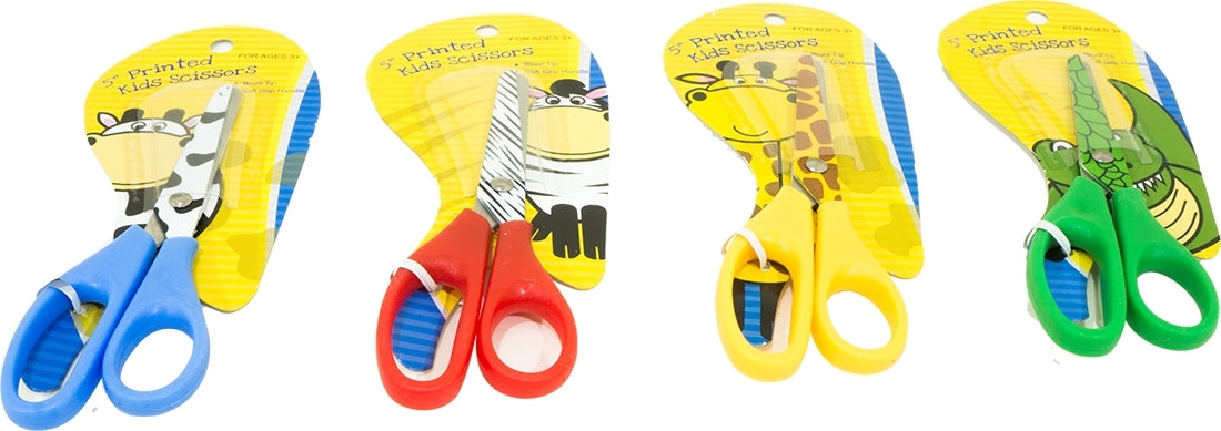Regent Products 5 inch Printed Kids Scissors, 