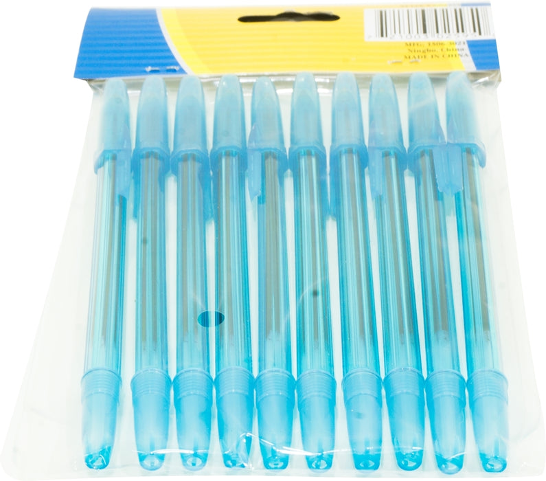 Regent Products Blue Ink Ball Pens, 10 ct