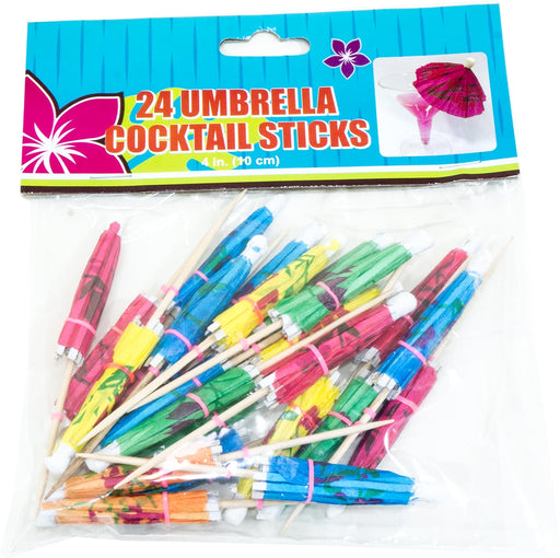 Umbrella Cocktail Sticks, 10 cm, 24 ct