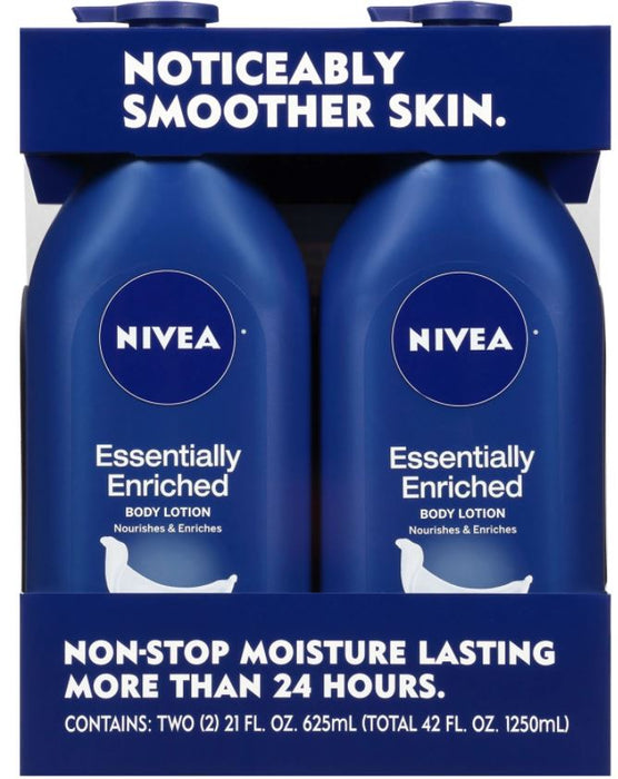 Nivea Essentially Enriched Body Lotion, 2-Pack, 2 x 21 oz — Goisco.com