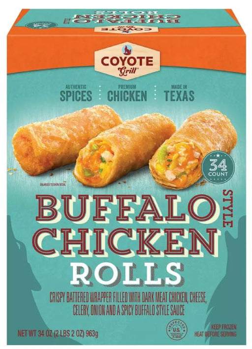 Coyote Grill Buffalo Chicken Rolls 34 ct —