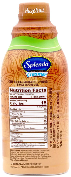 Splenda Hazelnut Coffee Creamer, 32 oz