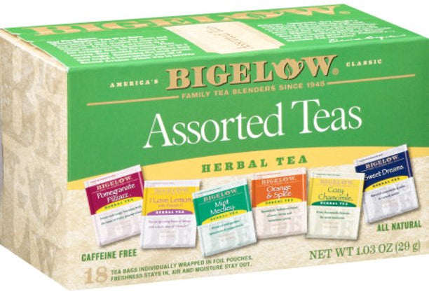 Bigelow Assorted Teas Herbal Tea Bags, 20 ct