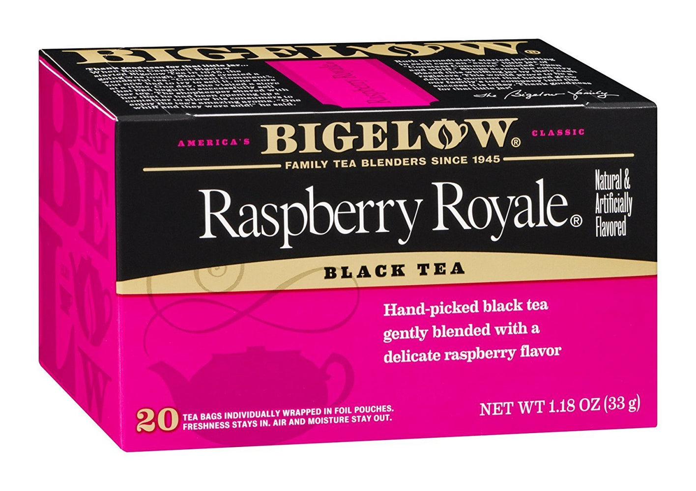 Bigelow Raspberry Royale Black Tea Bags , 20 ct