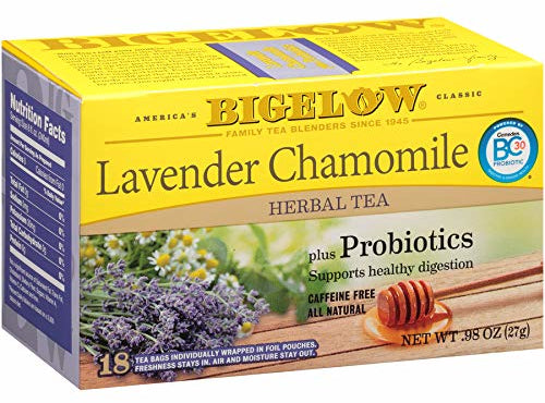 Bigelow Lavender Chamomile Herbal Tea, 18 ct