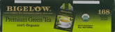 Bigelow Premium Green Tea, 100% Organic, Individually Wrapped Tea Bags, 168 ct