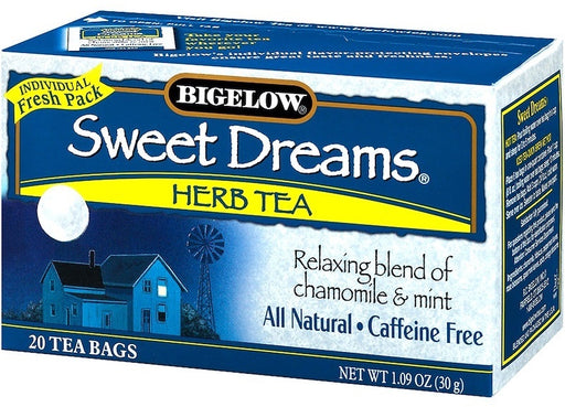 Bigelow Sweet Dreams Herbal Tea with Chamomile & Mint, 20 ct