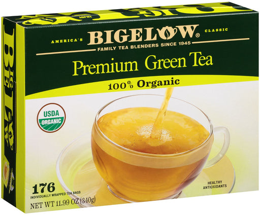 Bigelow Premium Green Tea Bags, 100% Organic, 176 ct