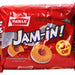 Parle Jam In Cream Fruit Flavored Sandwich Biscuits with Real Fruit Jam, 75 gr