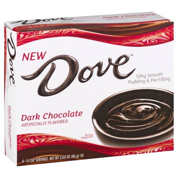 Dove Dark Chocolate Pudding Mix , 3.22 oz