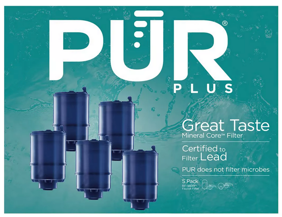 Pur Faucet Water Mount Replacement Filter, 5-Pack, 5 ct