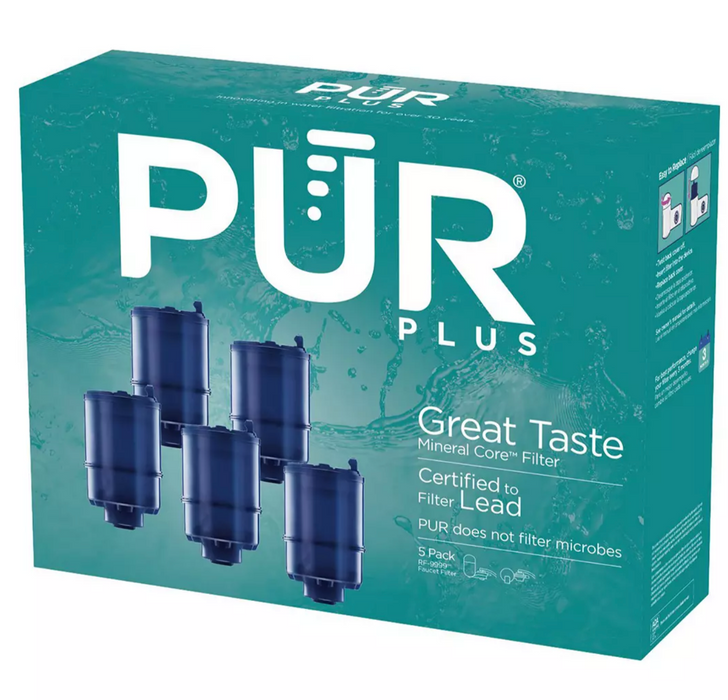 Pur Faucet Water Mount Replacement Filter, 5-Pack, 5 ct