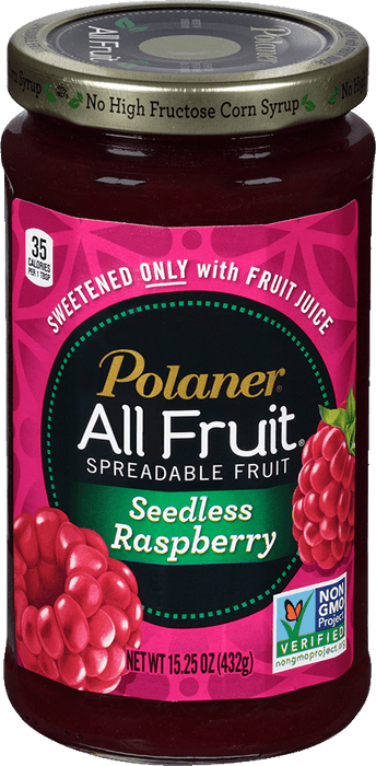 Polaner All Fruit Spreadable Fruit, Seedless Raspberry, 15.25 oz
