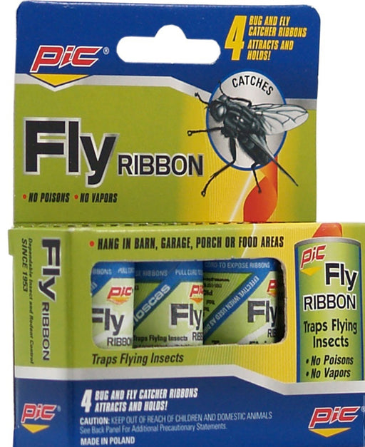 Pic Fly Ribbon Flying Insects Traps, 4 ct