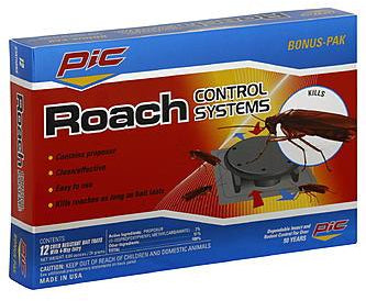 Pic Roach Control Systems Bait Stations Value Pack, 12 ct