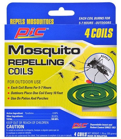 Pic Mosquito Repellent Coils, 4 ct