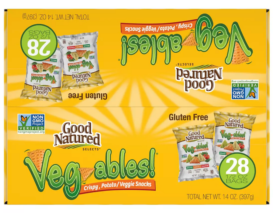 Herr's Good Natured Veg'ables Multipack Chips, 28 ct