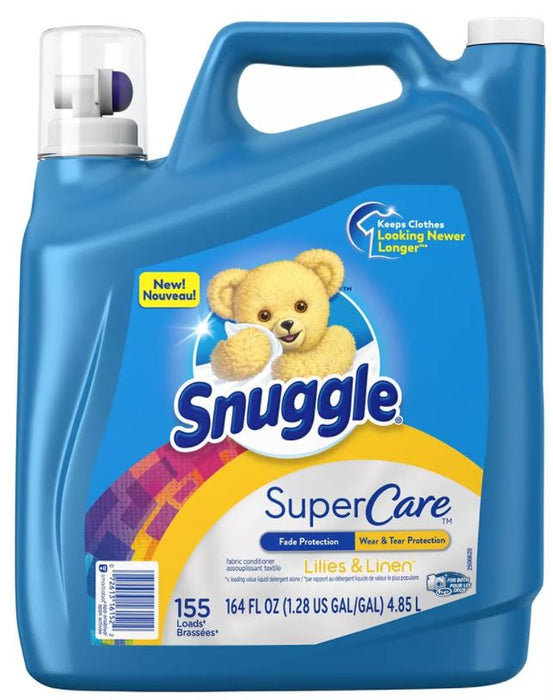 Snuggle SuperCare Liquid Fabric Softener, Lilies & Linen Scent , 164 oz