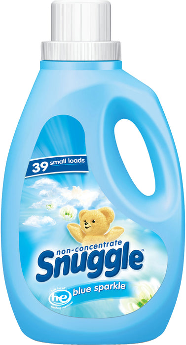 Snuggle Non-Concentrate Liquid Fabric Softener, Blue Sparkle Scent , 64 oz