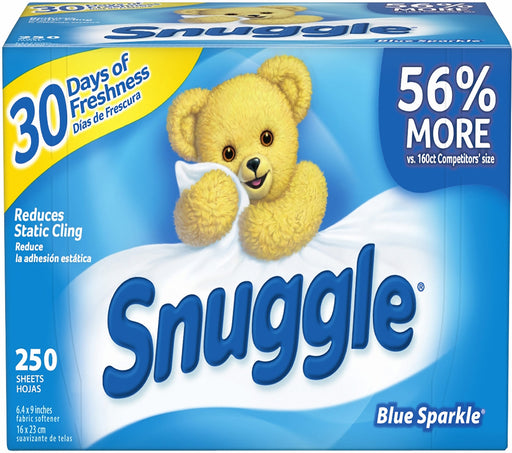 Snuggle Blue Sparkle Fresh Fabric Sheets, 250 ct