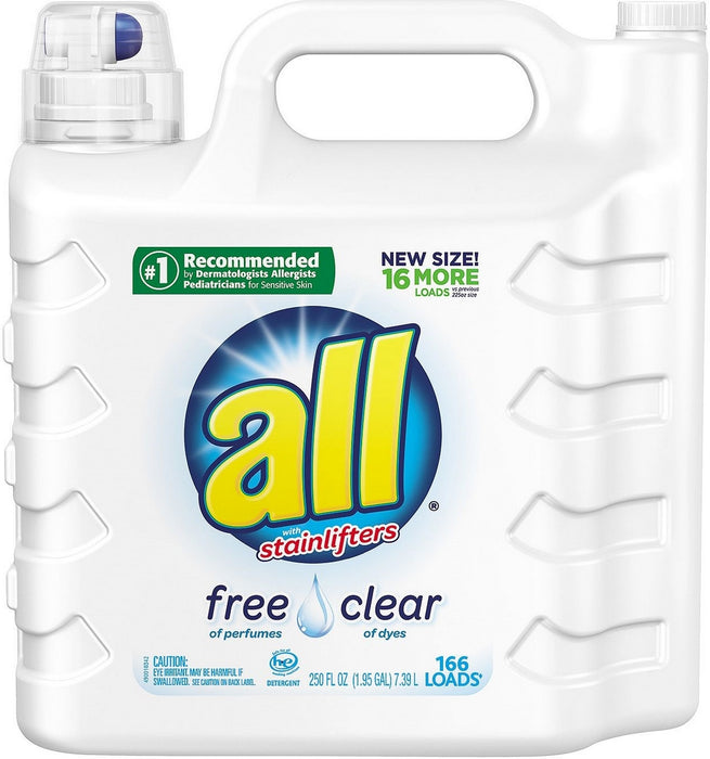 All Stainlifters Free & Clear Laundry Detergent, 250 oz