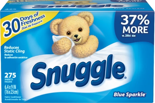 Snuggle Blue Sparkle Dryer Sheets, 275 ct