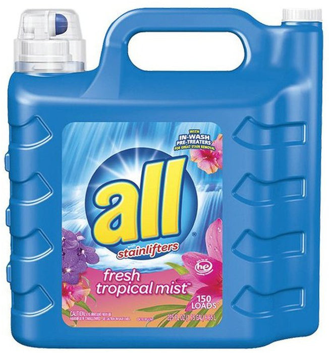 All Stainlifters  Liquid Laundry Detergent, Fresh Tropical Mist, 225 oz