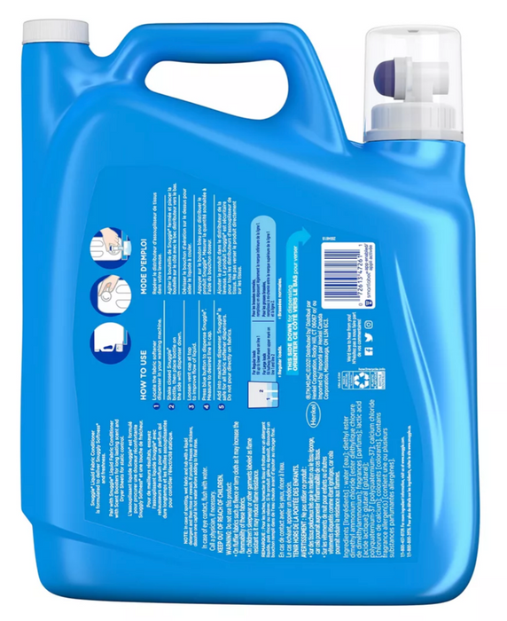 Snuggle Blue Sparkle Liquid Fabric Softener, 188 oz