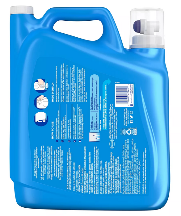 Snuggle Blue Sparkle Liquid Fabric Softener, 235 Loads, 188 oz