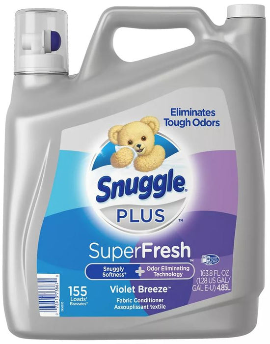 Snuggle Plus Super Fresh Liquid Laundry Detergent, Violet Breeze Scent , 164 oz