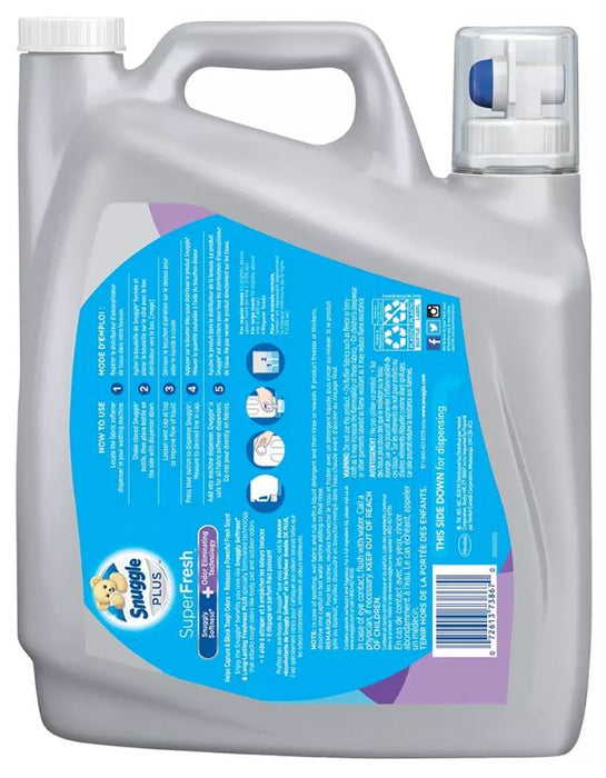 Snuggle Plus Super Fresh Liquid Laundry Detergent, Violet Breeze Scent , 164 oz