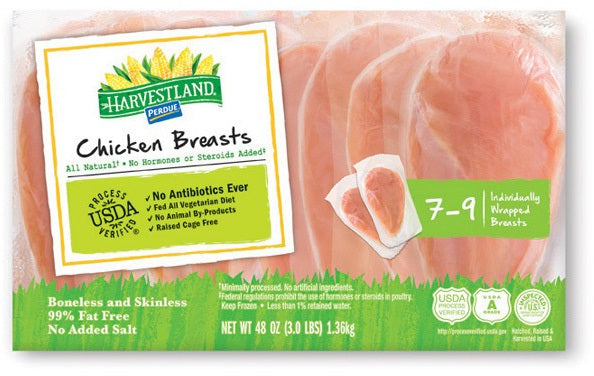 Perdue Harvestland Chicken Breasts , 3 lbs