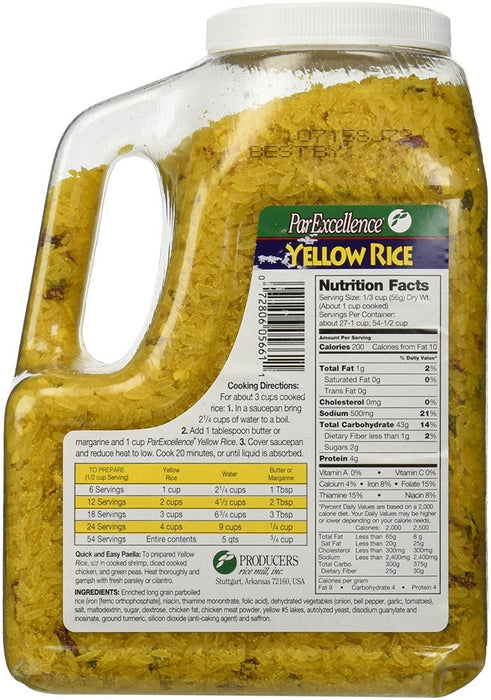 Par Excellence Yellow Rice with Saffron, 3.5 lbs