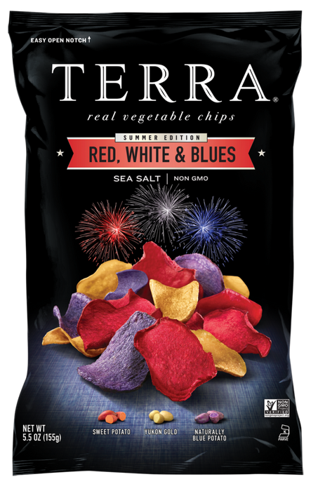 Terra Chips Red, White & Blue With Sea Salt , 5.5 oz