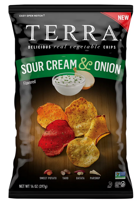 Terra Sour Cream & Onion Chips , 14 oz